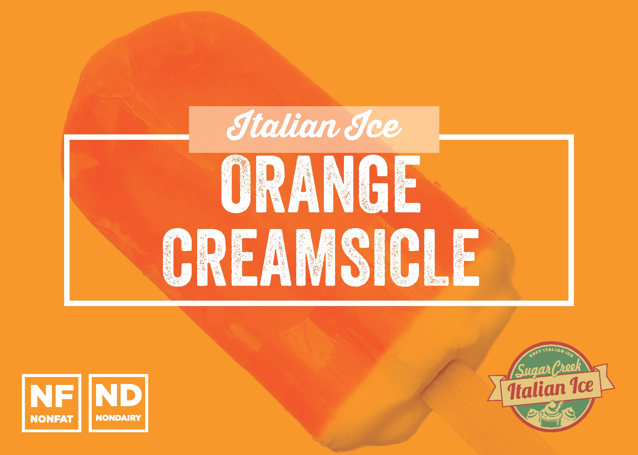 Orange Creamsicle Italian Ice